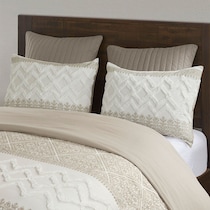 persia light brown full queen bedding set   