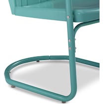 petal blue outdoor chair   