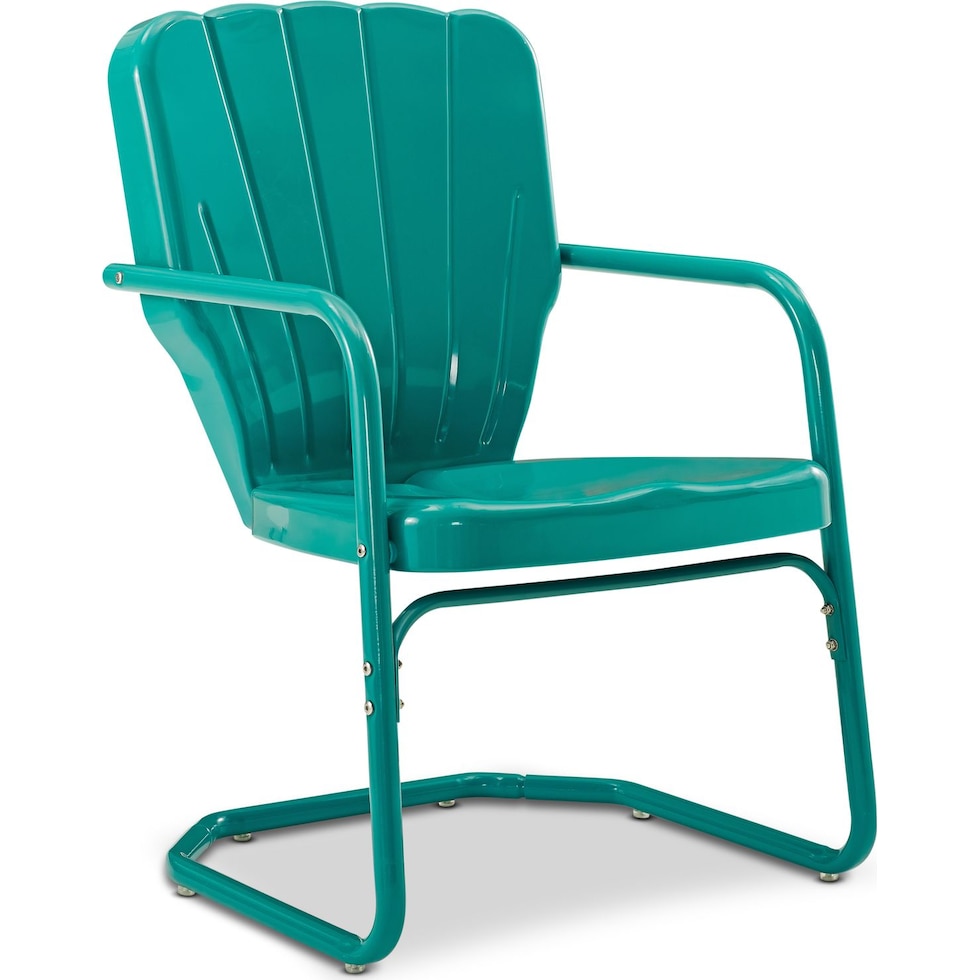 petal blue outdoor chair   
