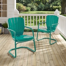petal blue outdoor chair   