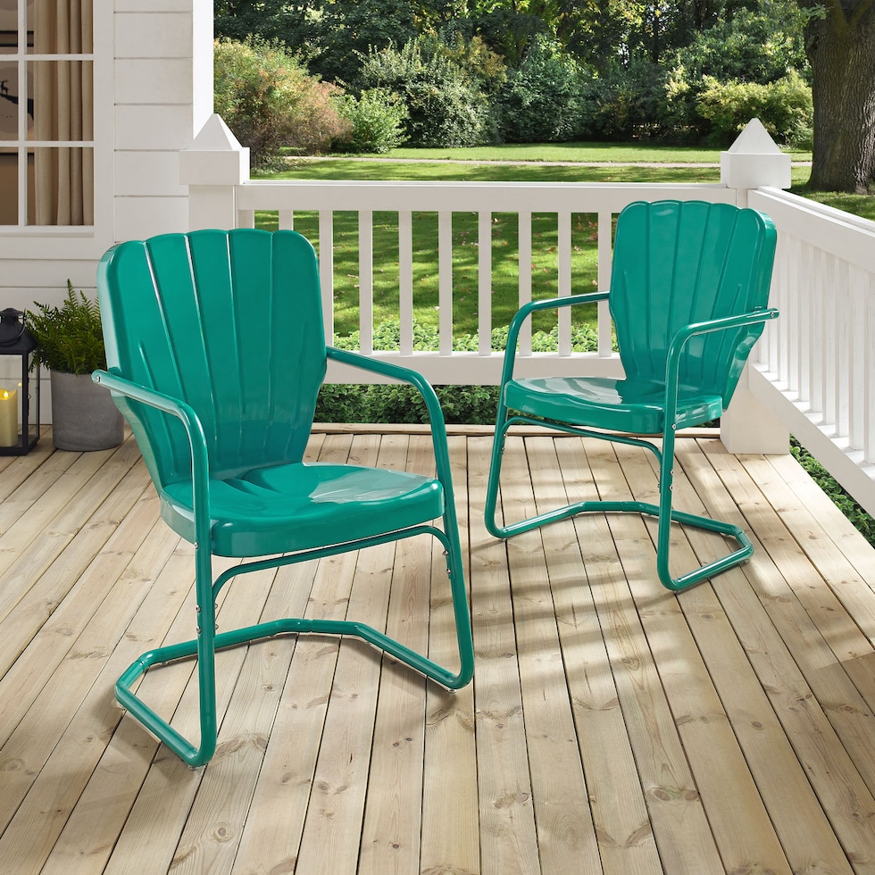 petal blue outdoor chair   