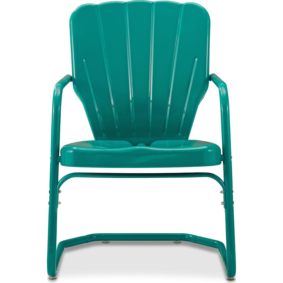 petal blue outdoor chair   