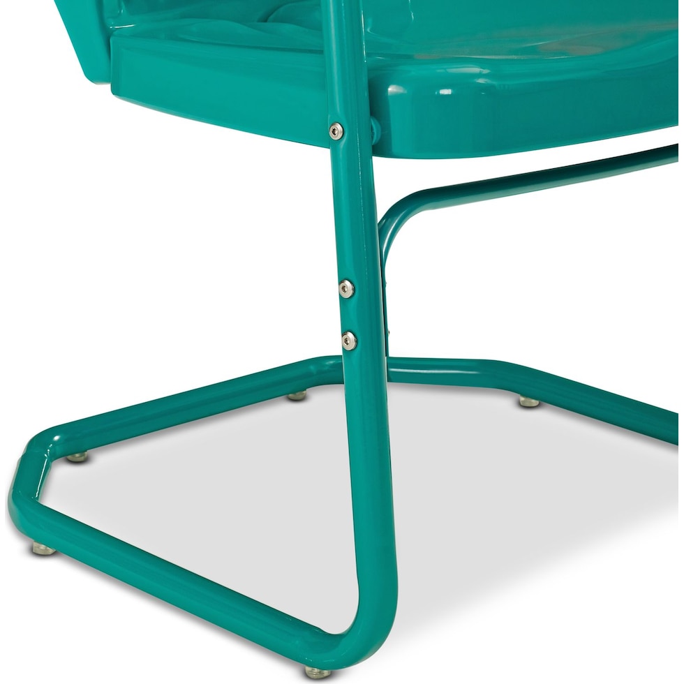 petal blue outdoor chair   