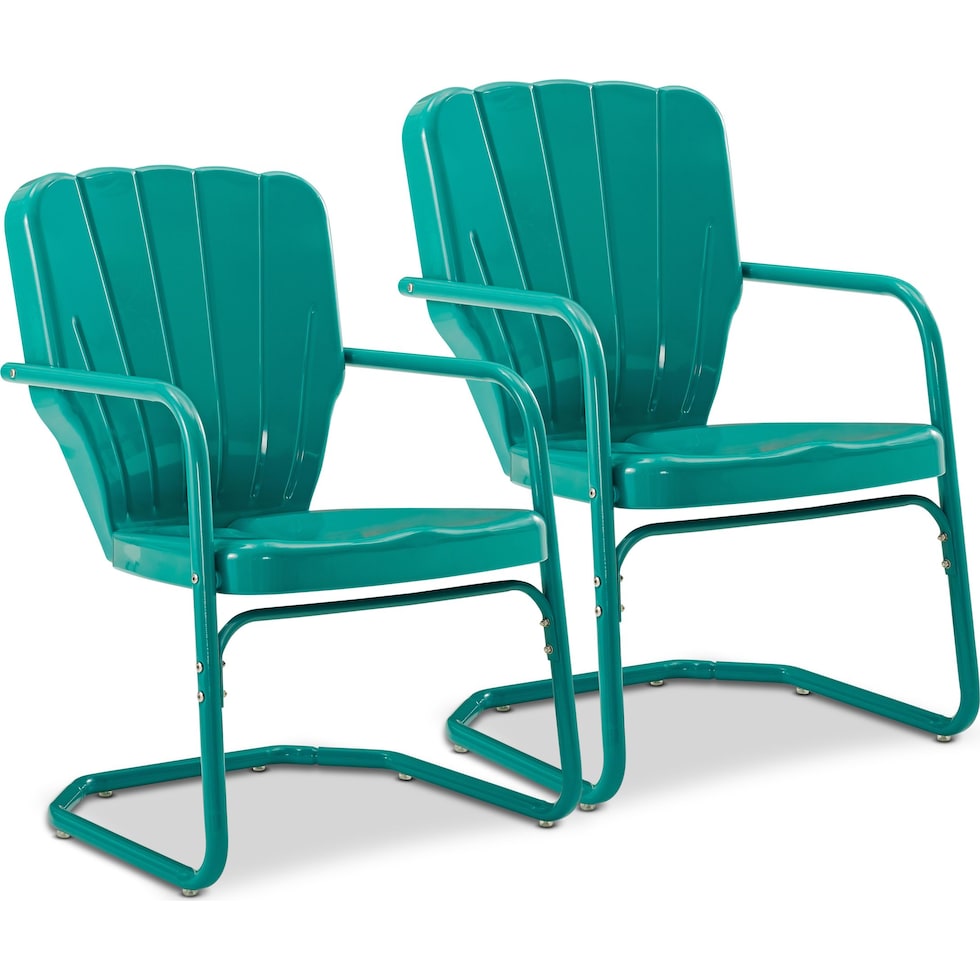 petal blue outdoor chair   