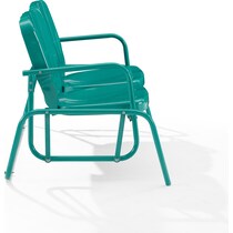 petal blue outdoor loveseat   