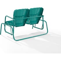petal blue outdoor loveseat   