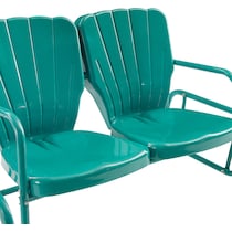 petal blue outdoor loveseat   