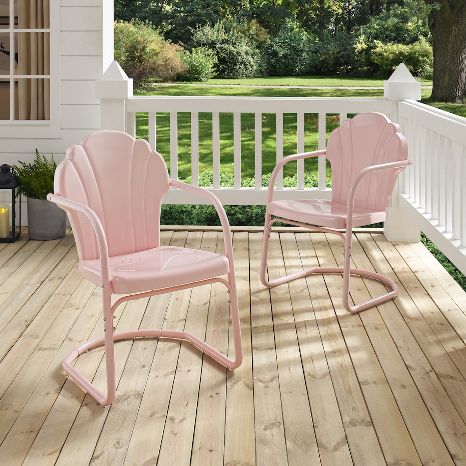 petal pink outdoor chair   