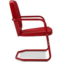 petal red outdoor chair   