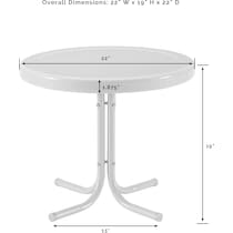 petal red outdoor dinette   