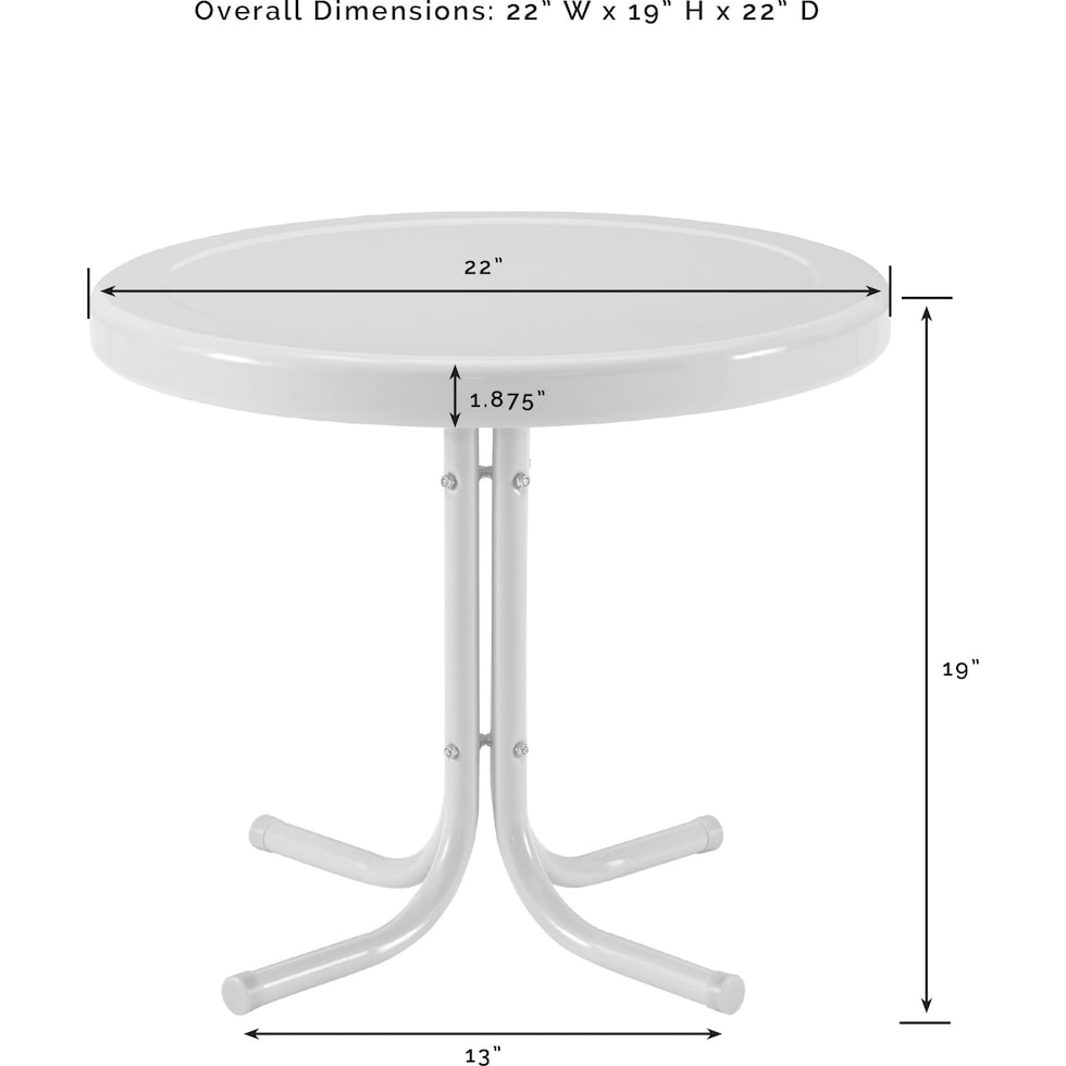 petal red outdoor dinette   