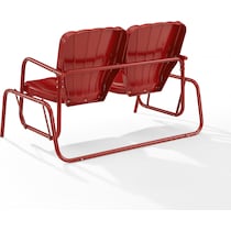 petal red outdoor loveseat   