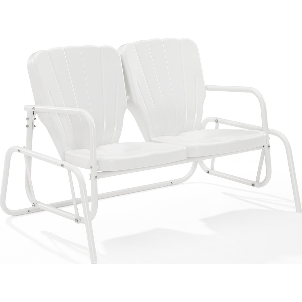 petal white outdoor loveseat   