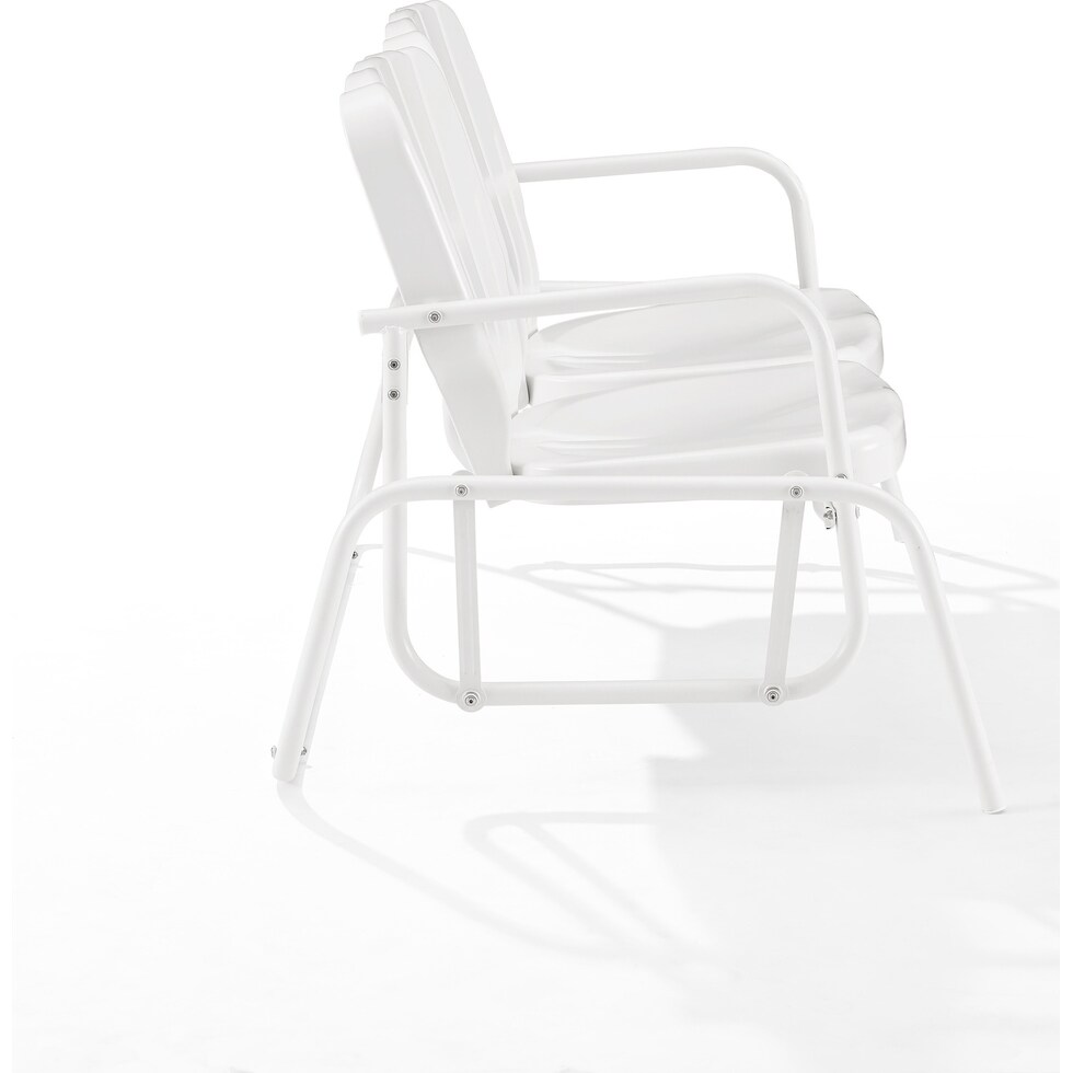 petal white outdoor loveseat   