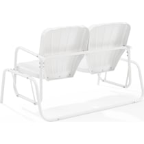 petal white outdoor loveseat   