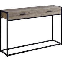pete brown black console table   