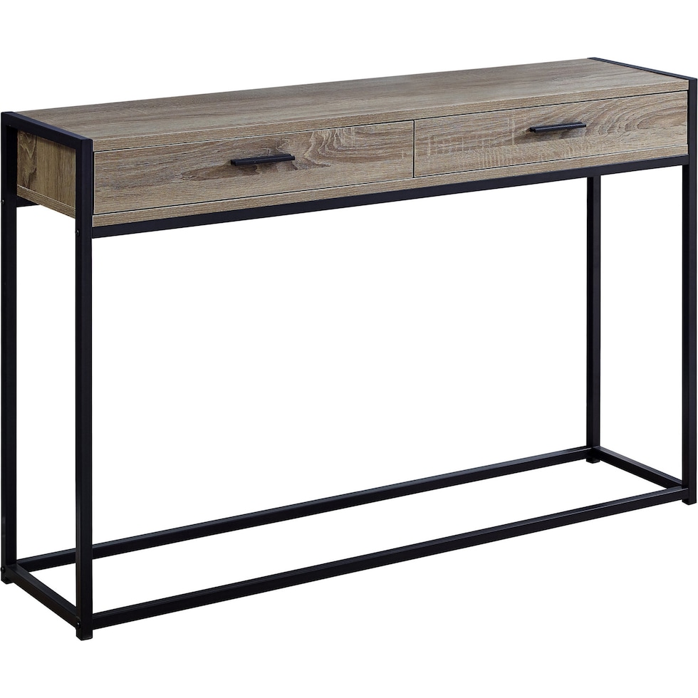 pete brown black console table   
