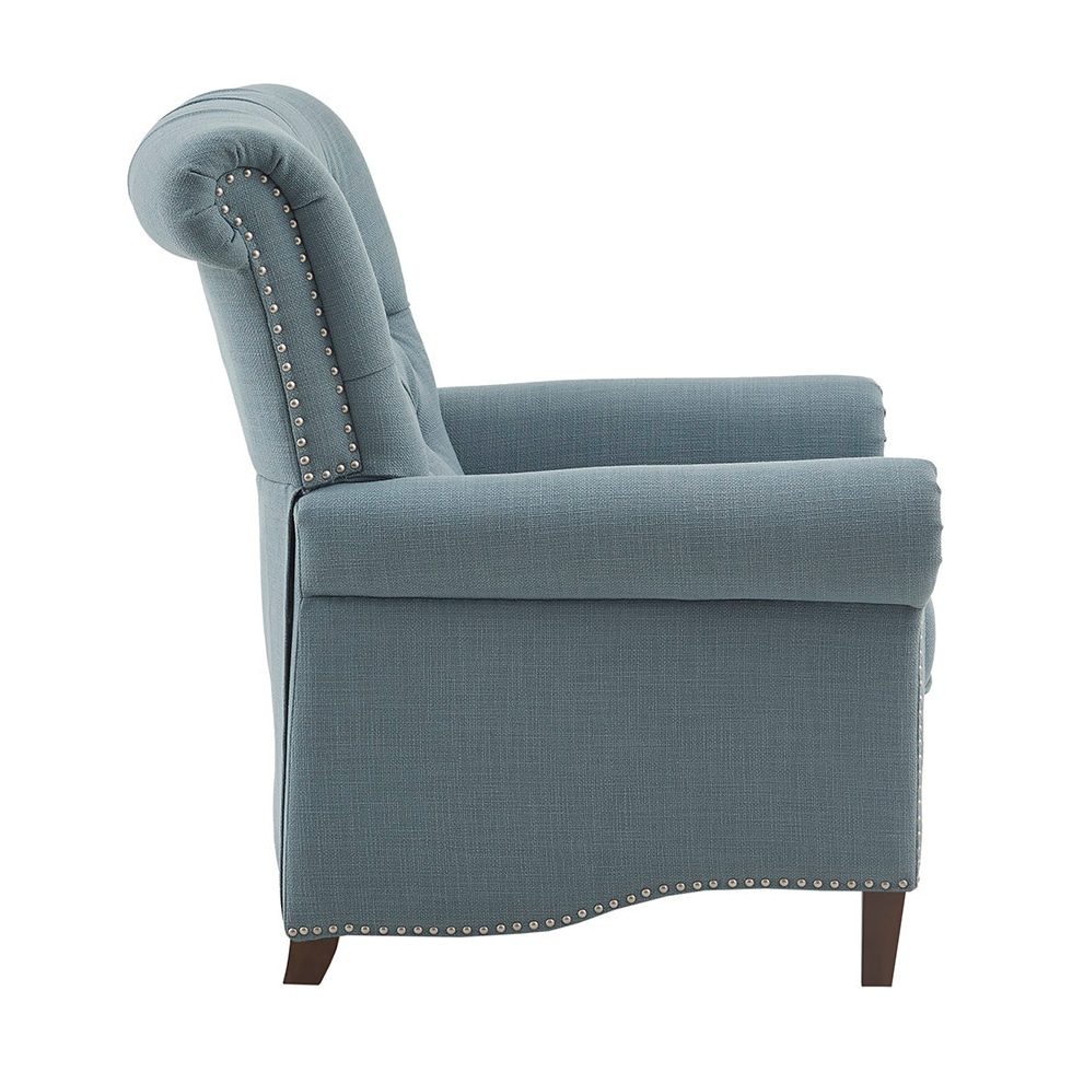 peter james blue recliner   