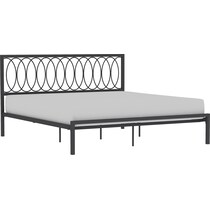 petunia gray king bed   