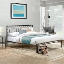 petunia gray king bed   