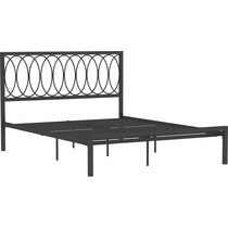 petunia gray king bed   
