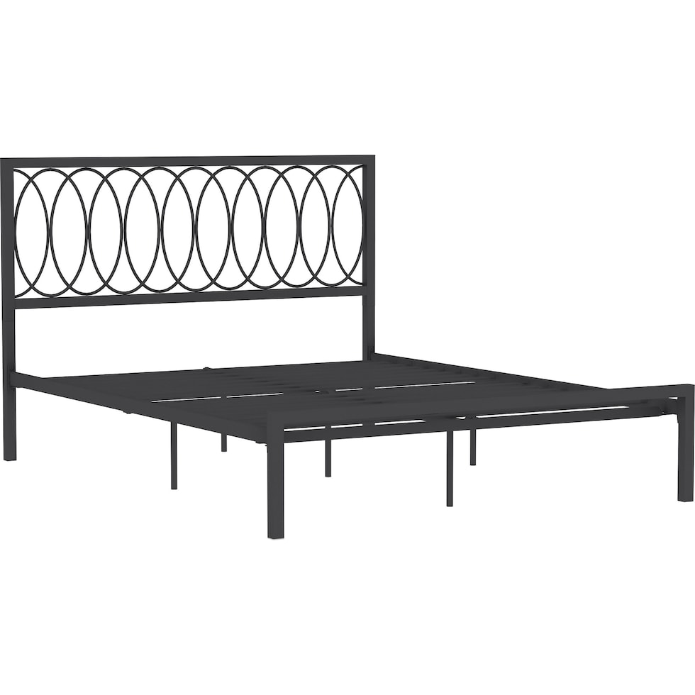 petunia gray king bed   
