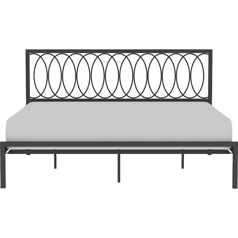 petunia gray king bed   