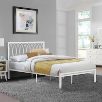 petunia white full bed   