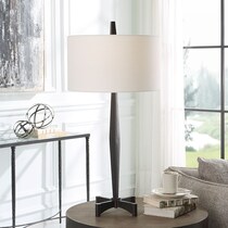 peyton black table lamp   