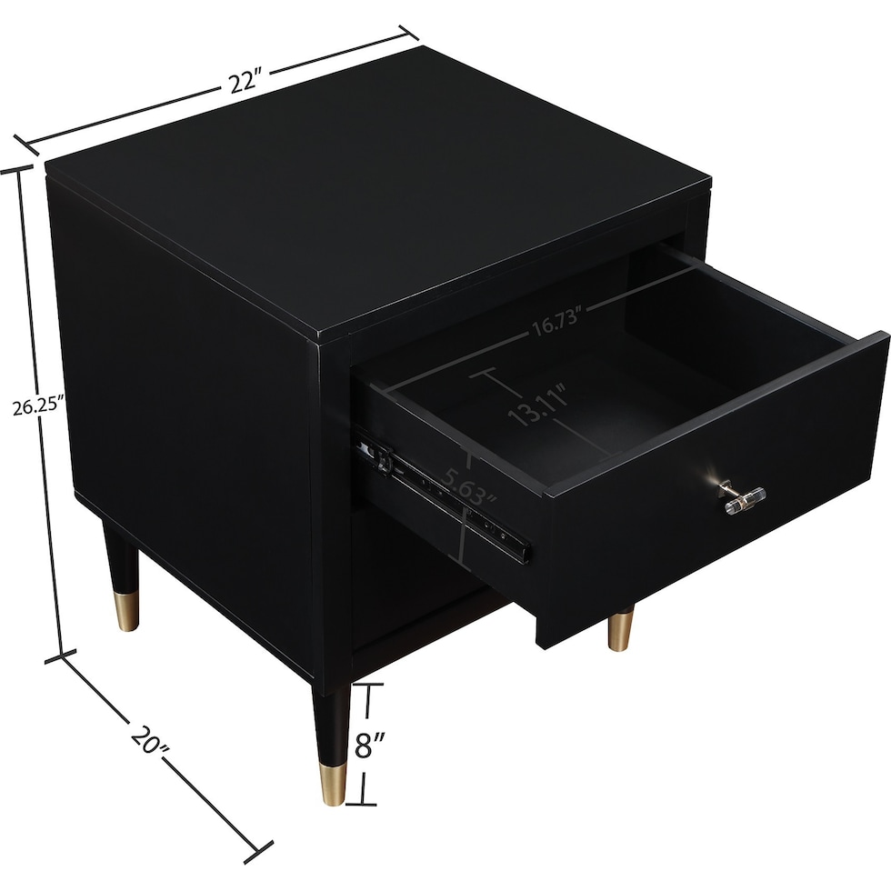 phaedra black dresser   