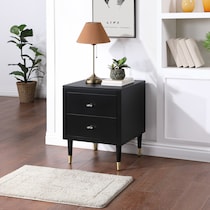 phaedra black nightstand   