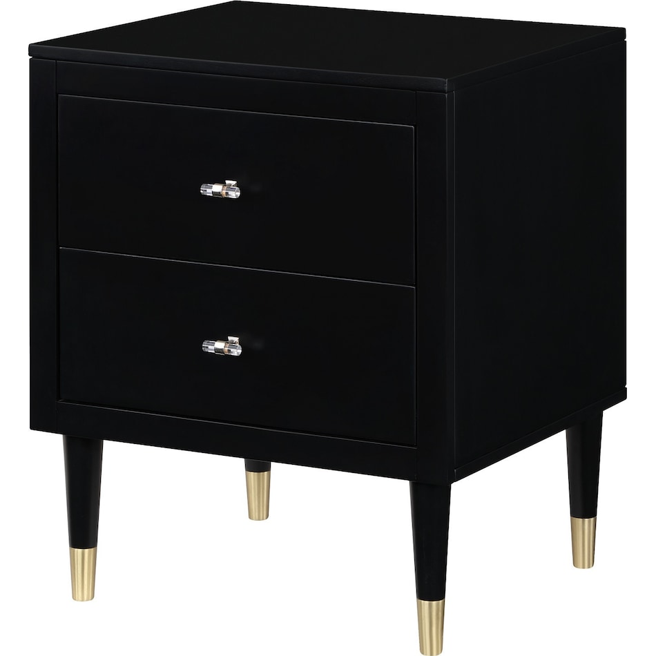 phaedra black nightstand   