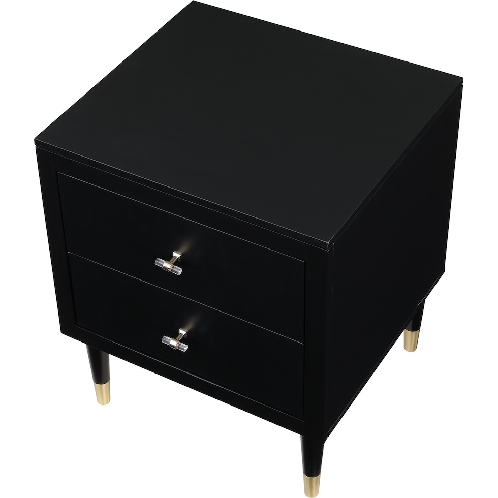 phaedra black nightstand   