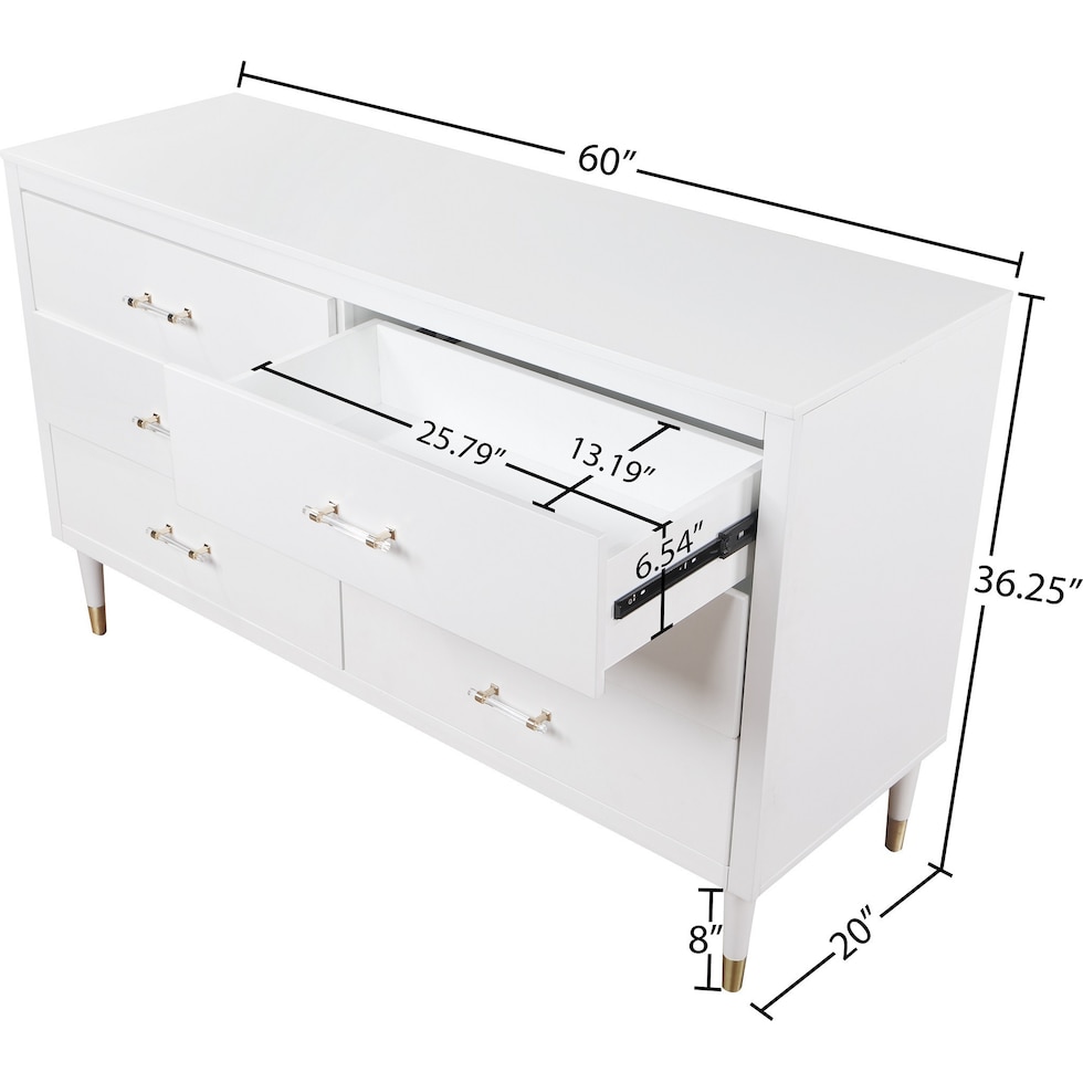 phaedra white dresser   