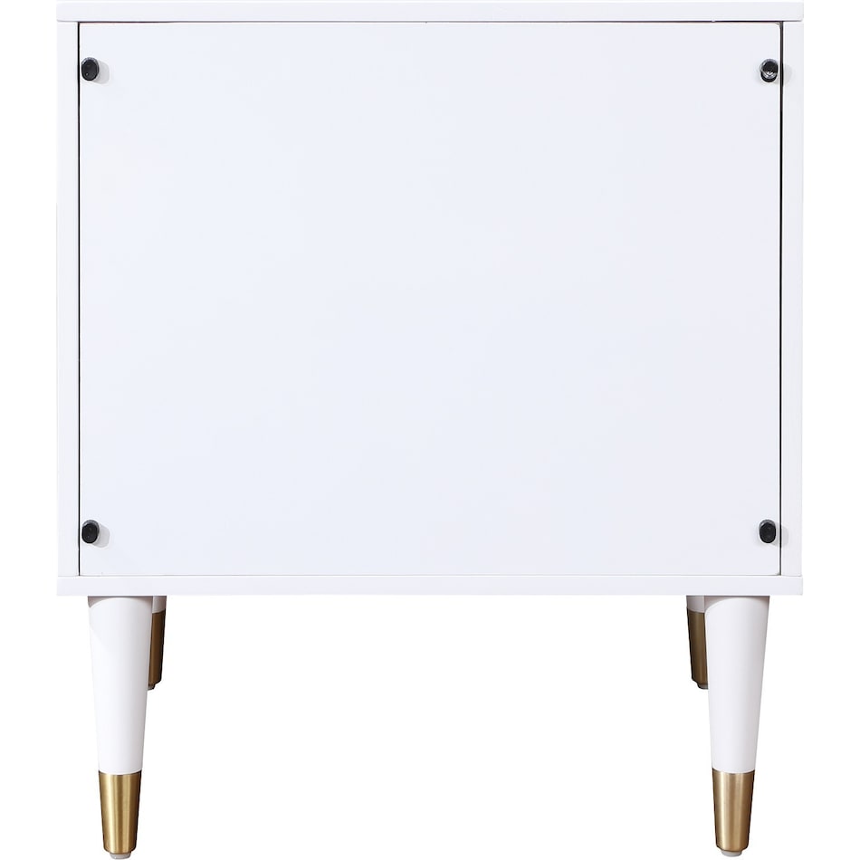phaedra white nightstand   
