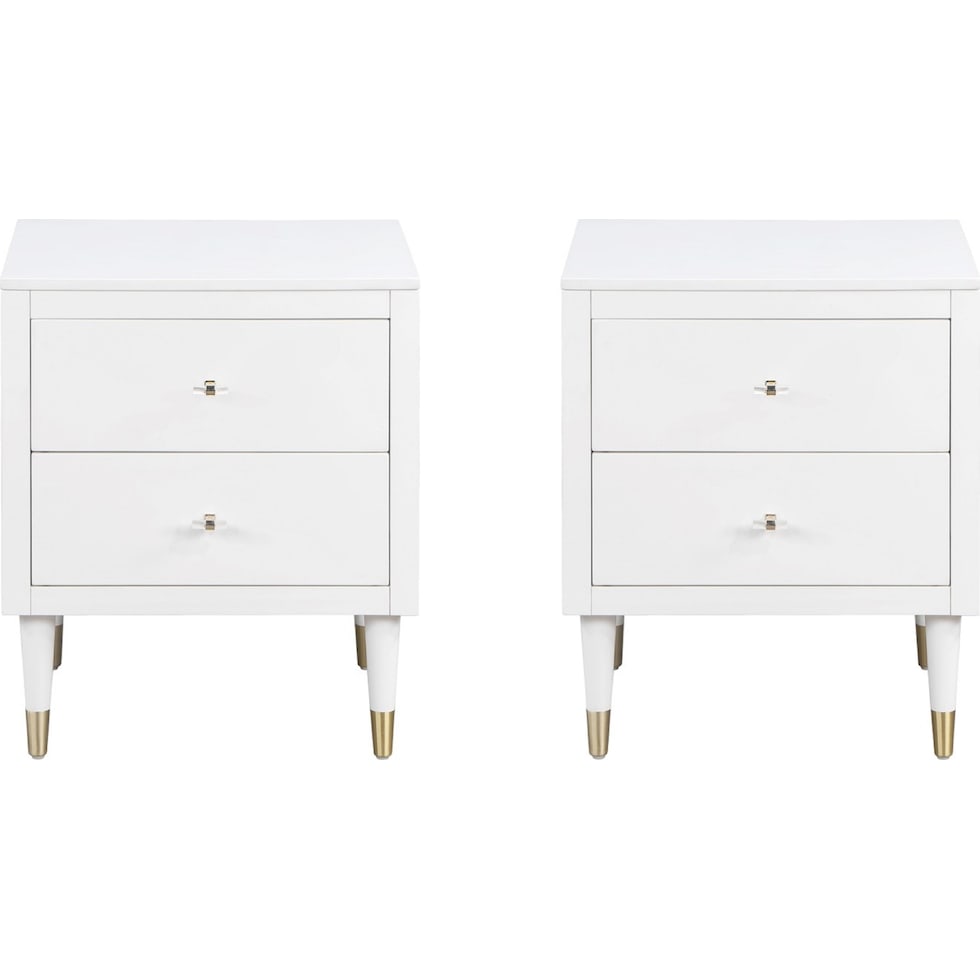 phaedra white nightstand   