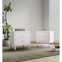 phaedra white nightstand   