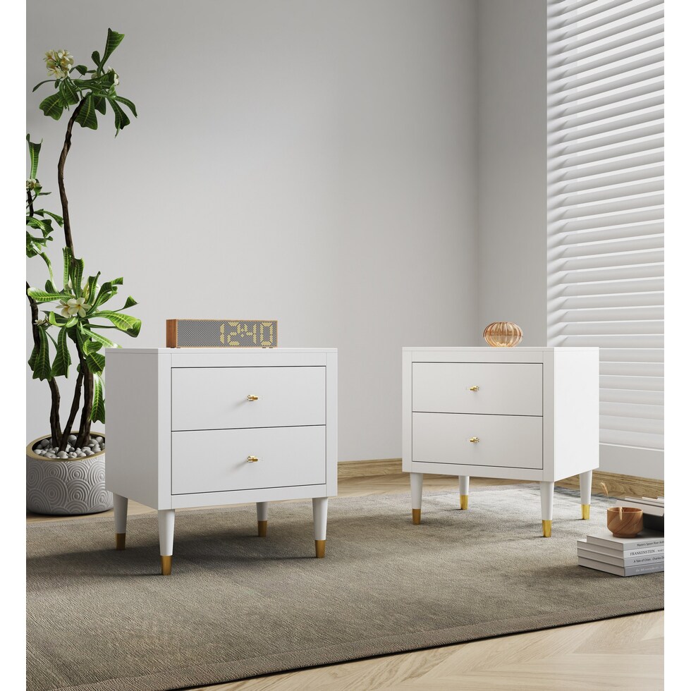phaedra white nightstand   