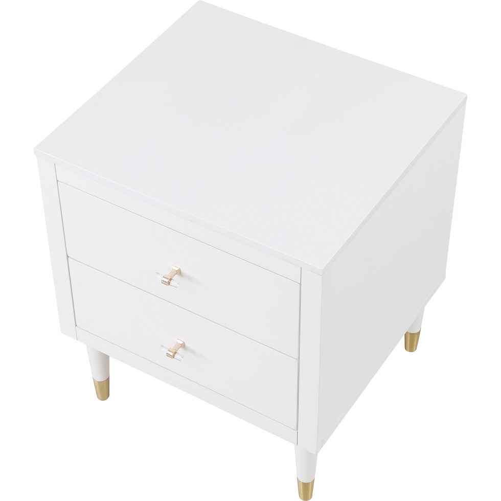 phaedra white nightstand   