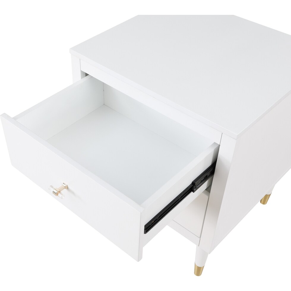 phaedra white nightstand   
