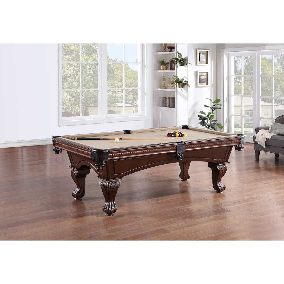 philadelphia dark brown gaming table   