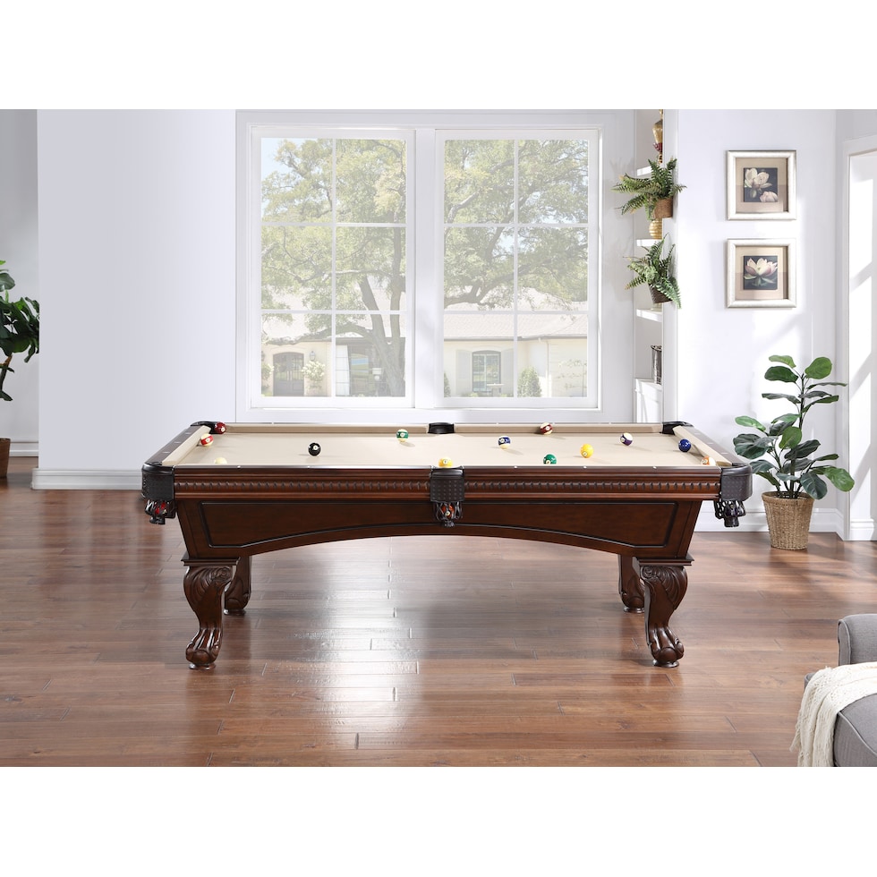 philadelphia dark brown gaming table   