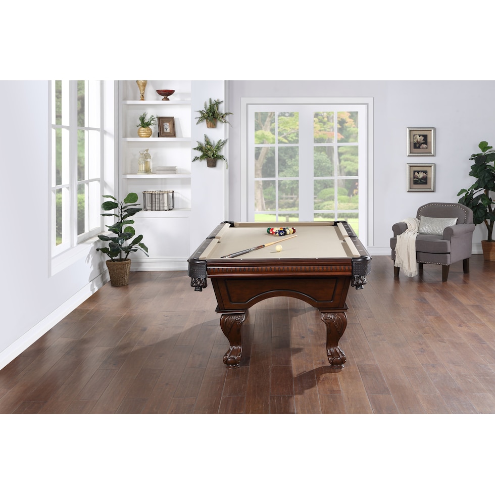 philadelphia dark brown gaming table   