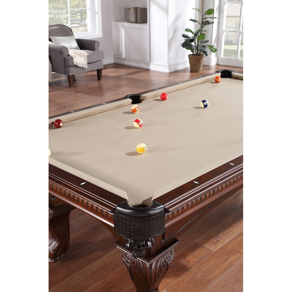 philadelphia dark brown gaming table   