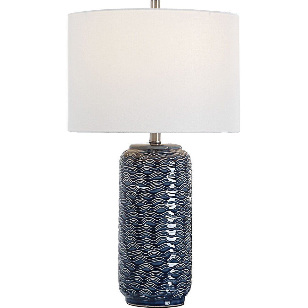 philippa blue table lamp   