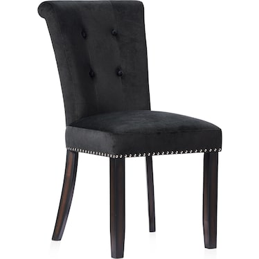 Phoebe Dining Chair - Black Velvet