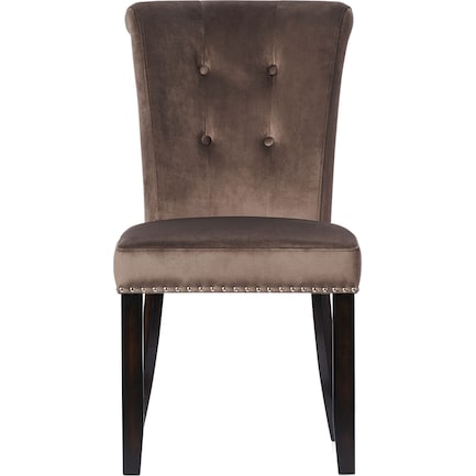 Phoebe Dining Chair - Taupe Velvet