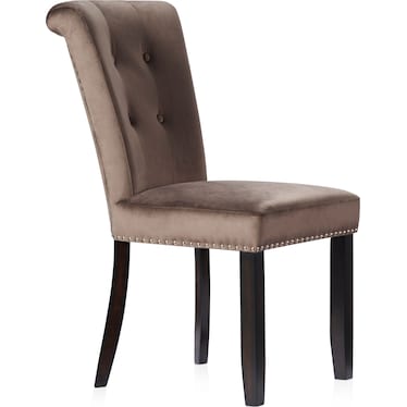Phoebe Dining Chair - Taupe Velvet