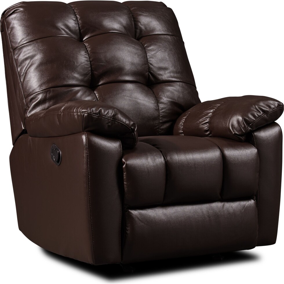 phoenix dark brown recliner   