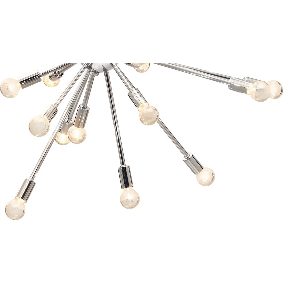 physics chrome chandelier   